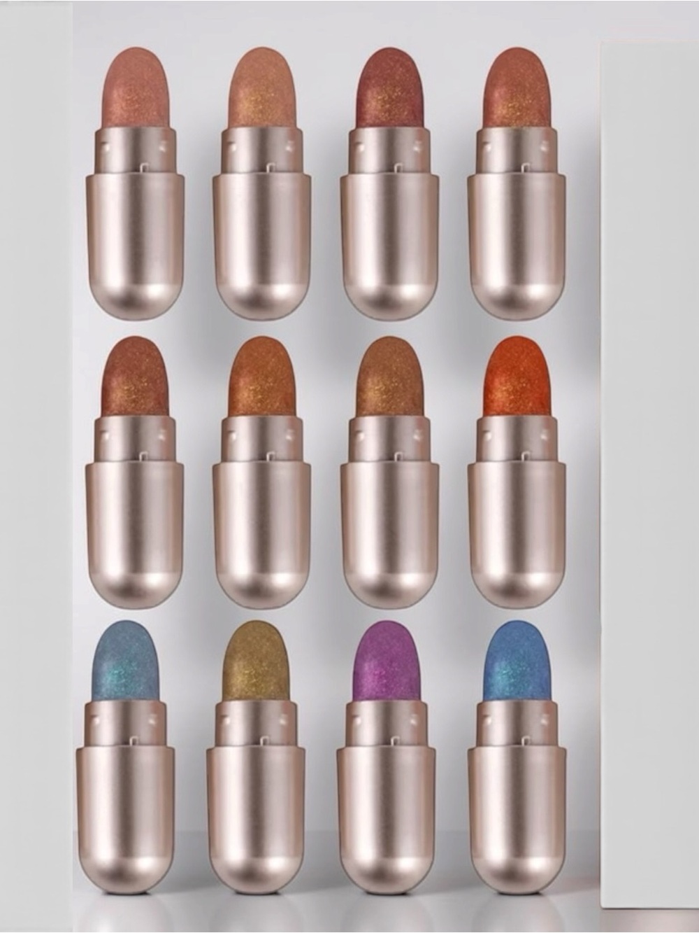 Boobeen NIB 12 Shimmer Pigmented Cream Eyeshadow Sticks - Picture 1 of 5